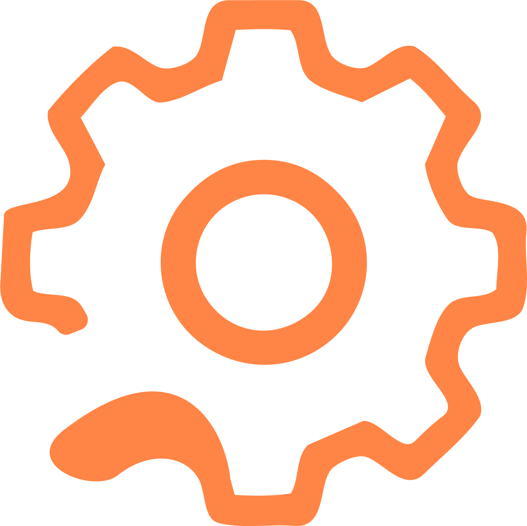 Setting Warm Orange