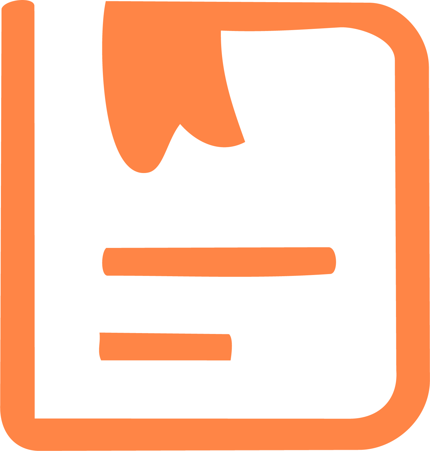 Document Warm Orange